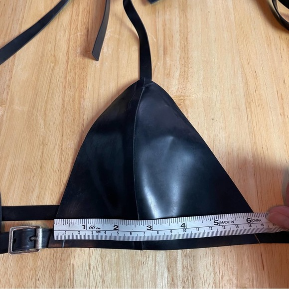 Saint Laurent Latex Triangle Bra - Picture 9 of 11